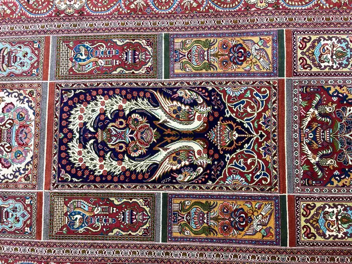 Extremely Fine Persian Silk Qum Rug - Image 9