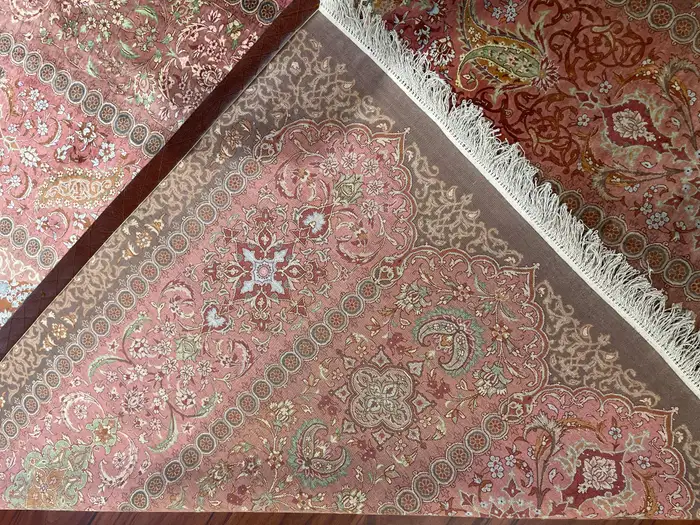 Extremely Fine Silk Persian Qum Rug/Carpet - Image 8