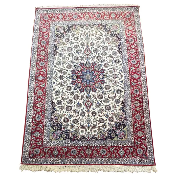 Extremely Fine Persian Isfahan Rug