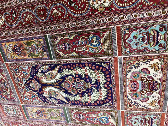 Extremely Fine Persian Silk Qum Rug - Image 8