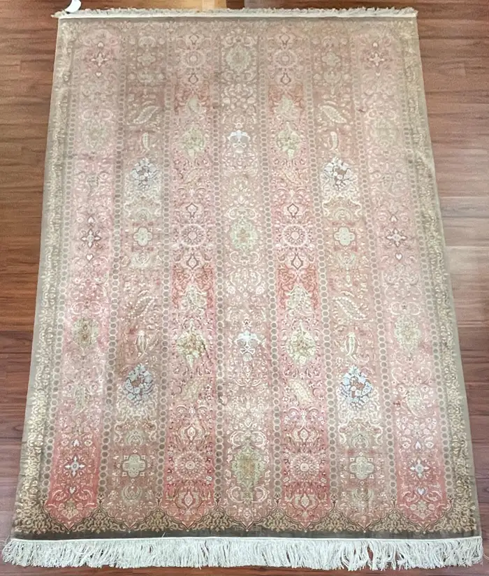 Extremely Fine Silk Persian Qum Rug/Carpet - Image 6