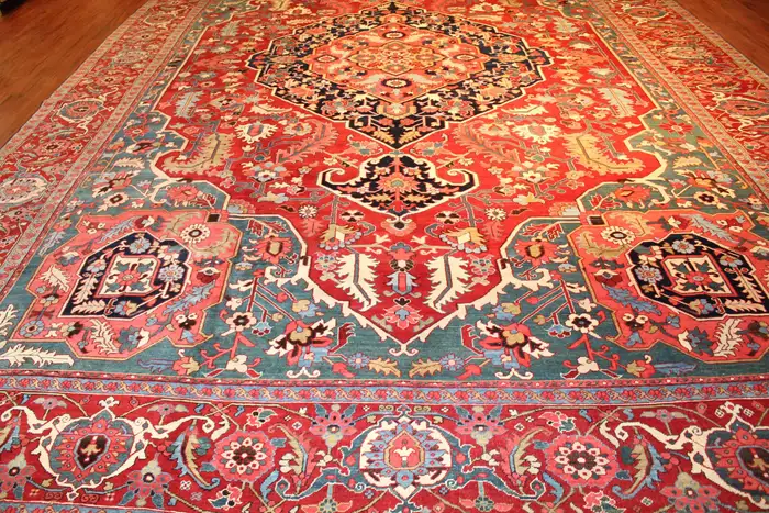 Antique Heriz Serapi Carpet/Rug - Image 6