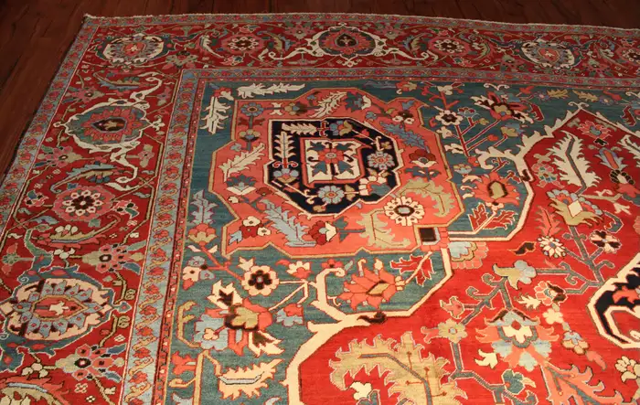 Antique Heriz Serapi Carpet/Rug - Image 14