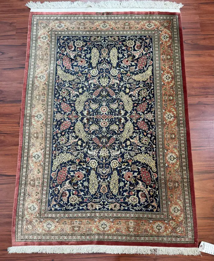 Very Fine Persian Silk Qum Rug - Image 4