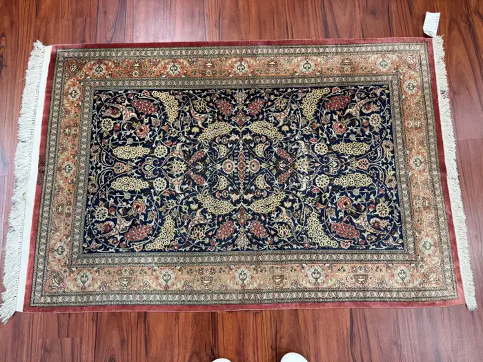 Very Fine Persian Silk Qum Rug - Image 9