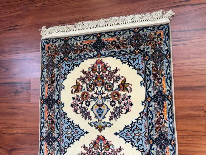 Very Fine Persian Isfahan Runner Rug - Image 3
