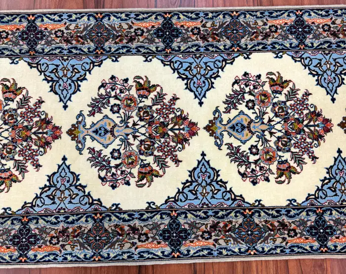 Very Fine Persian Isfahan Runner Rug - Image 14