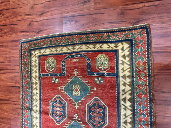 Antique Fachralo Kazak Rug - Image 13