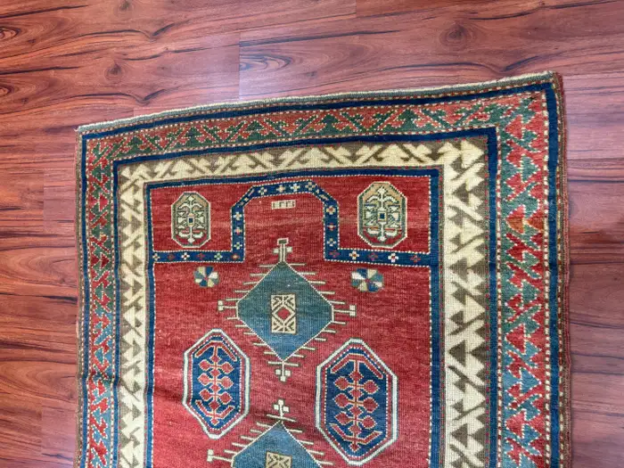 Antique Fachralo Kazak Rug - Image 14