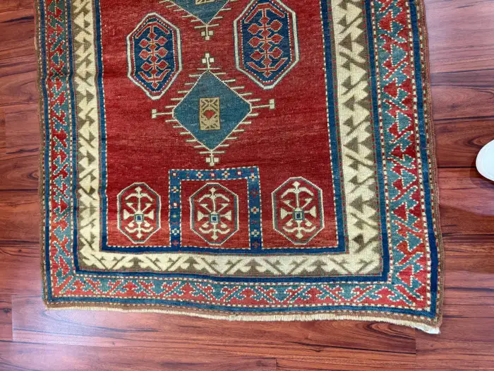 Antique Fachralo Kazak Rug - Image 2