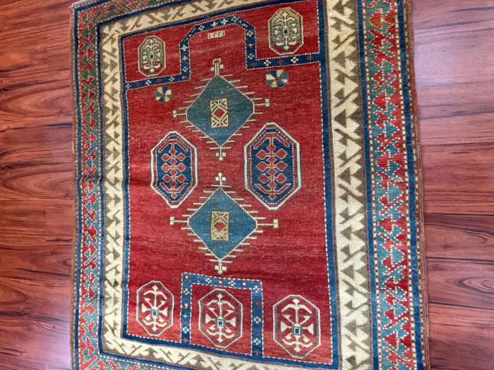 Antique Fachralo Kazak Rug - Image 4