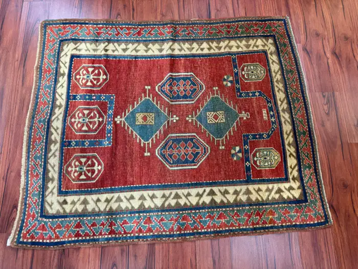 Antique Fachralo Kazak Rug - Image 6