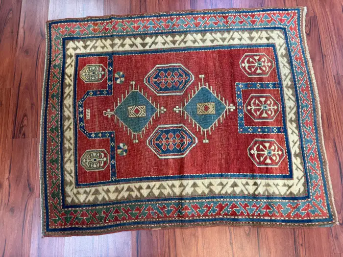 Antique Fachralo Kazak Rug - Image 9