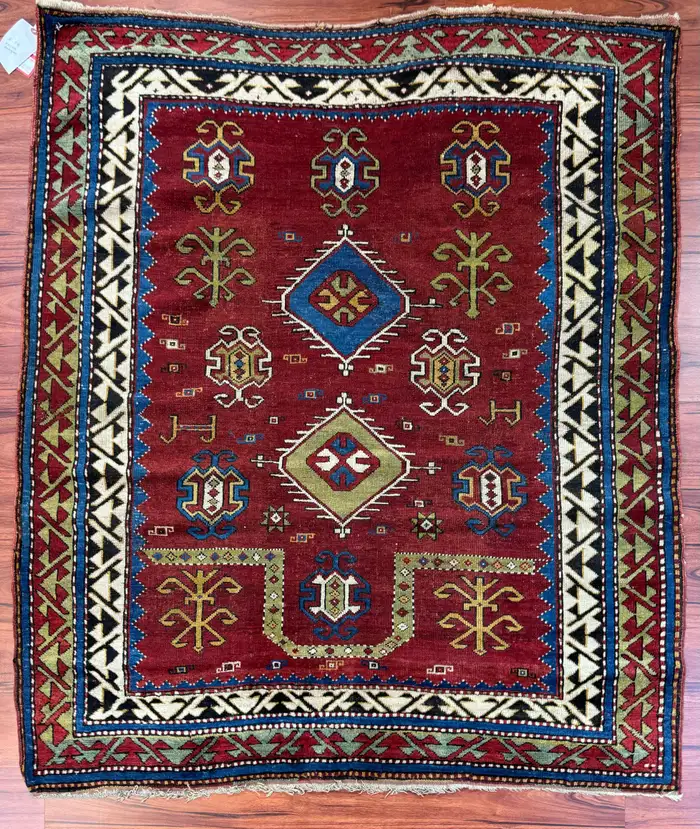 Antique Fachralo Kazak Rug - Image 14