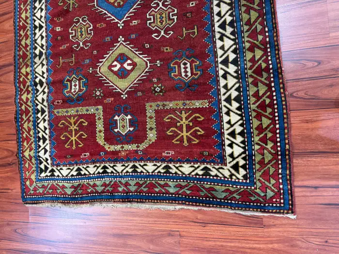 Antique Fachralo Kazak Rug - Image 15