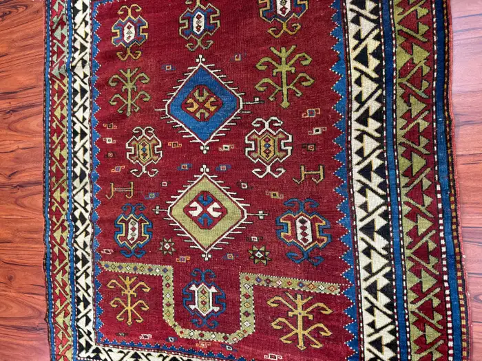 Antique Fachralo Kazak Rug - Image 17
