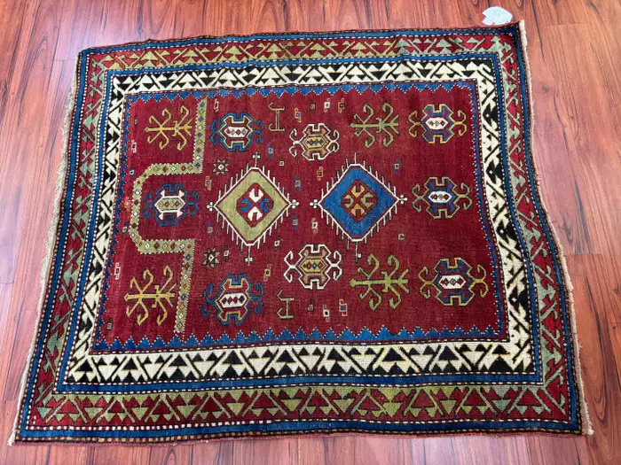 Antique Fachralo Kazak Rug - Image 4