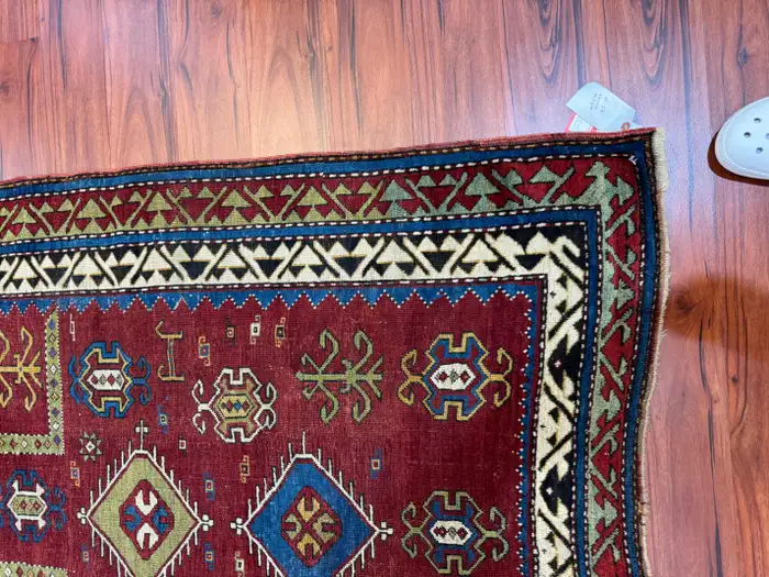 Antique Fachralo Kazak Rug - Image 6