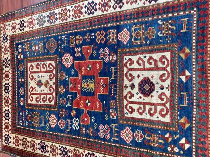 Antique Karachov Kazak Rug - Image 7