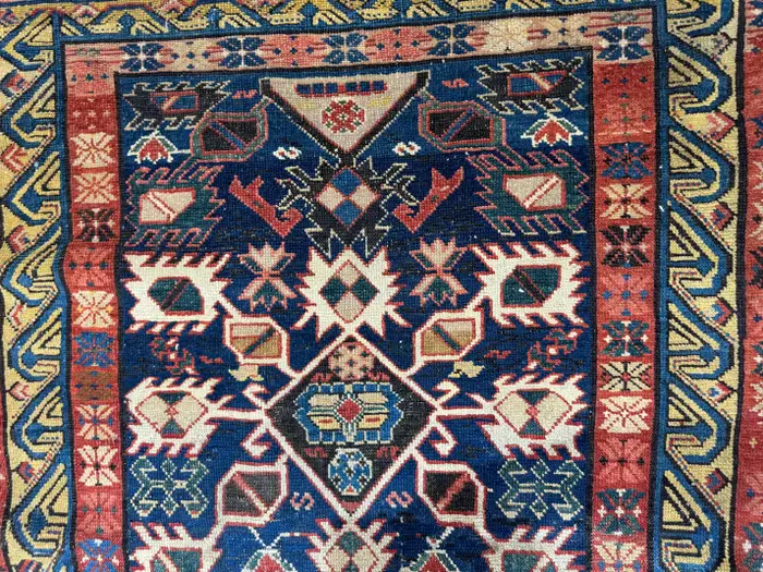 Antique Seychour Caucasian Rug - Image 7