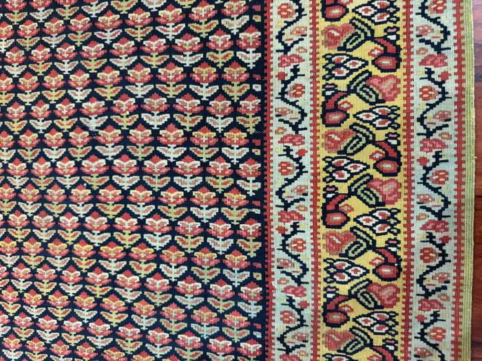 Antique Senneh Kilim Rug - Image 3