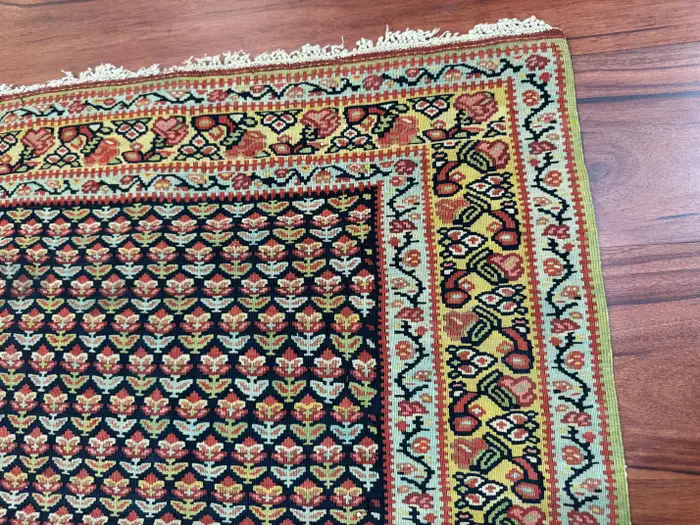 Antique Senneh Kilim Rug - Image 5