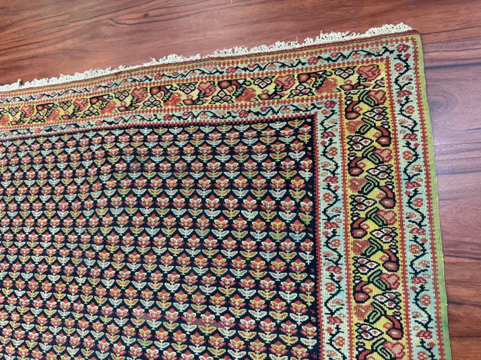 Antique Senneh Kilim Rug - Image 6