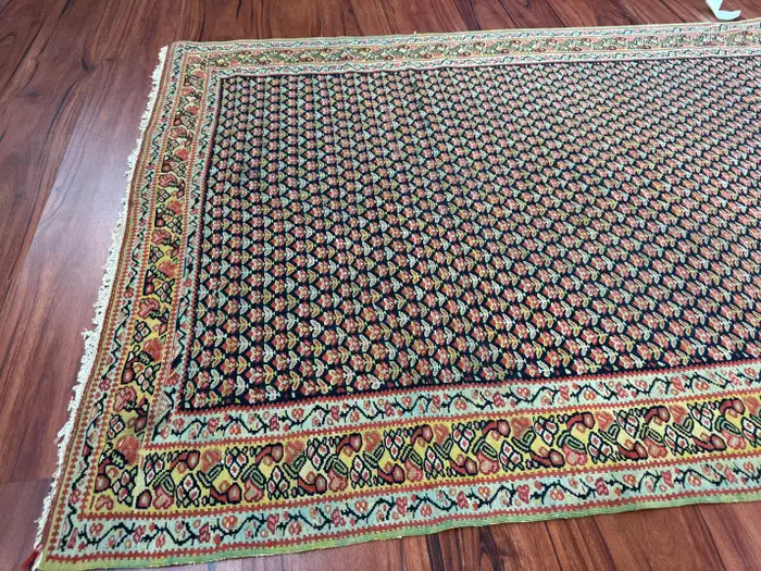 Antique Senneh Kilim Rug - Image 8