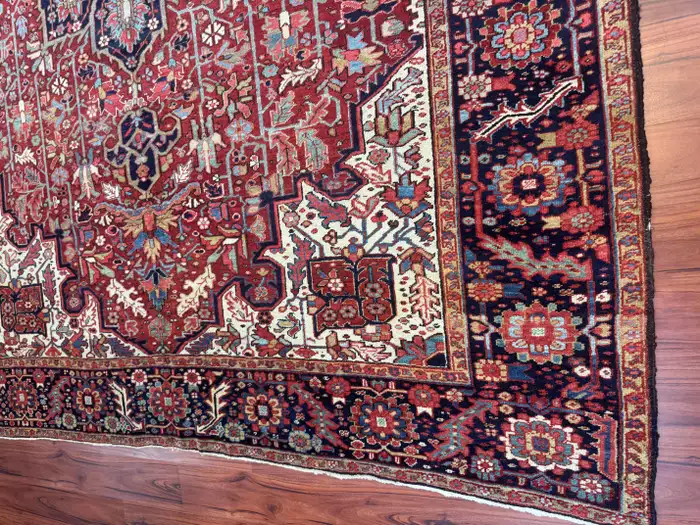 Antique Persian Heriz Serapi Rug - Image 14