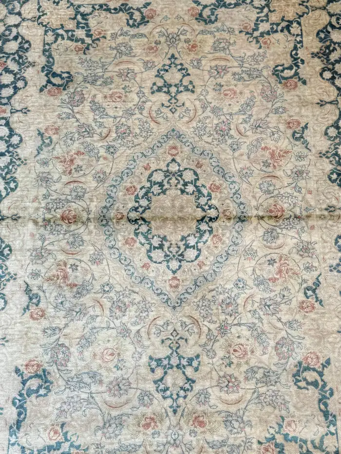 Extremely Fine Persian Silk Que Rug - Image 13