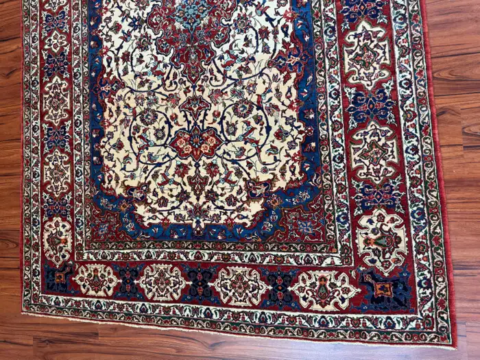 Semi Antique Extremly Fine Persian Isfahan Rug - Image 2