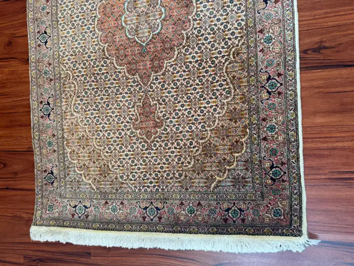 Vintage Persian Tabriz Mahi Rug - Image 15