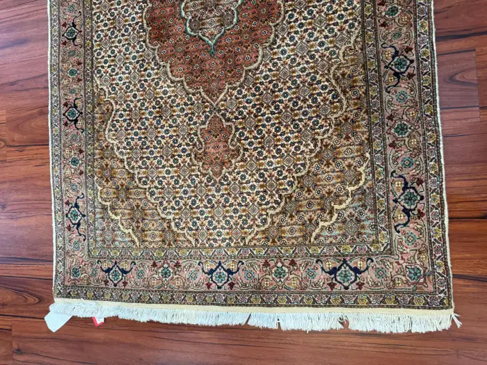 Vintage Persian Tabriz Mahi Rug - Image 17