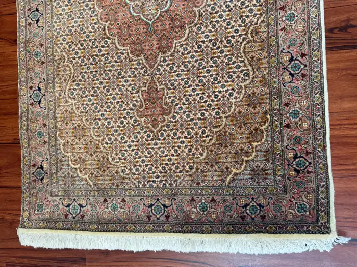 Vintage Persian Tabriz Mahi Rug - Image 12