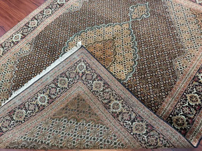 Very Fine Vintage Persian Tabriz Mahi Rug - Image 18