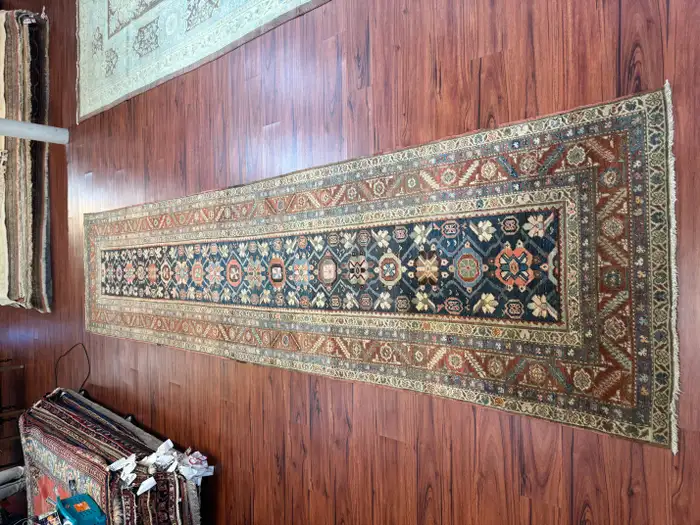 Antique Heriz Runner, Vintage Runner - Image 13