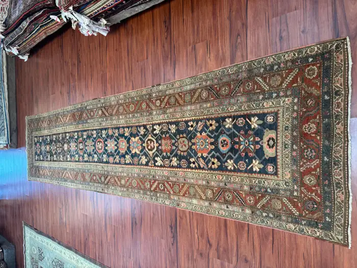 Antique Heriz Runner, Vintage Runner - Image 6