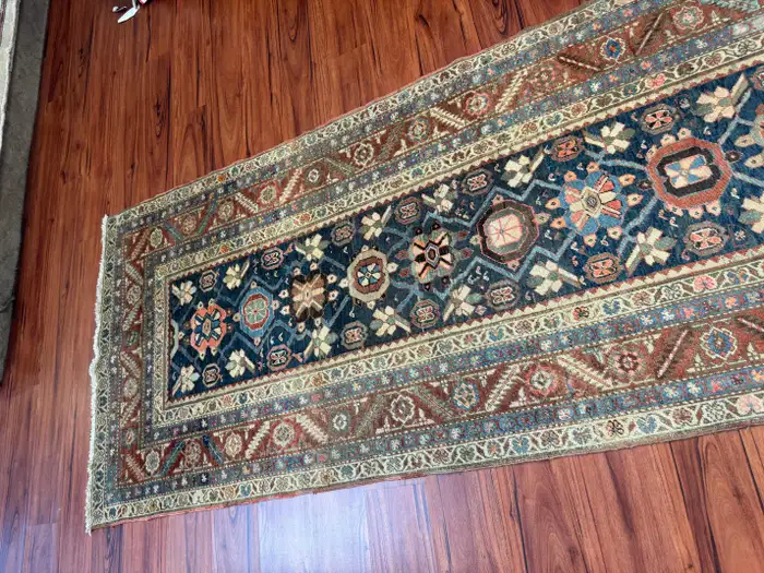 Antique Heriz Runner, Vintage Runner - Image 10