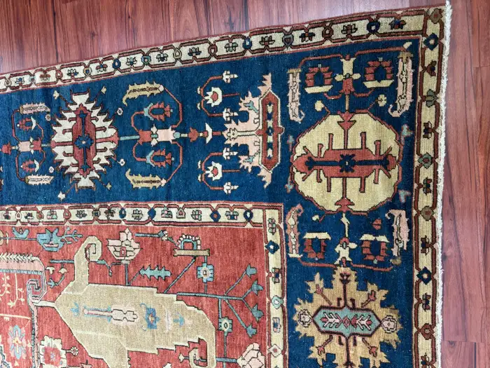 Antique Persian Serapi Bakshaish Rug - Image 14