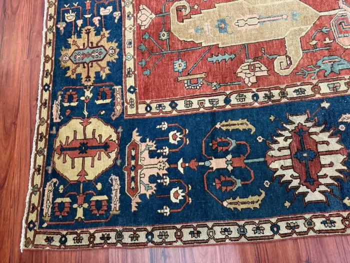 Antique Persian Serapi Bakshaish Rug - Image 16