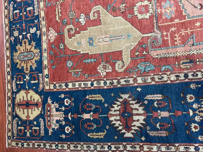 Antique Persian Serapi Bakshaish Rug - Image 10