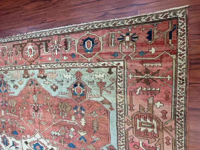Antique Persian Heriz Serapi Rug - Image 3