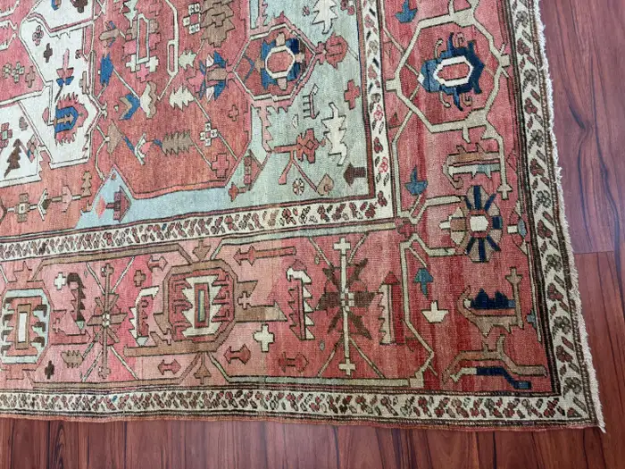Antique Persian Heriz Serapi Rug - Image 4