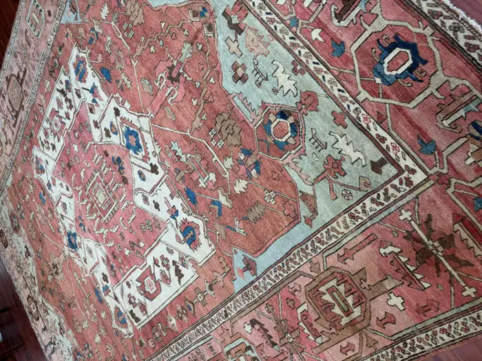 Antique Persian Heriz Serapi Rug - Image 5