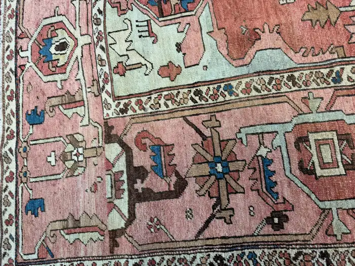 Antique Persian Heriz Serapi Rug - Image 12