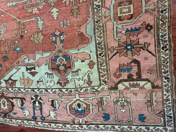 Antique Persian Heriz Serapi Rug - Image 13