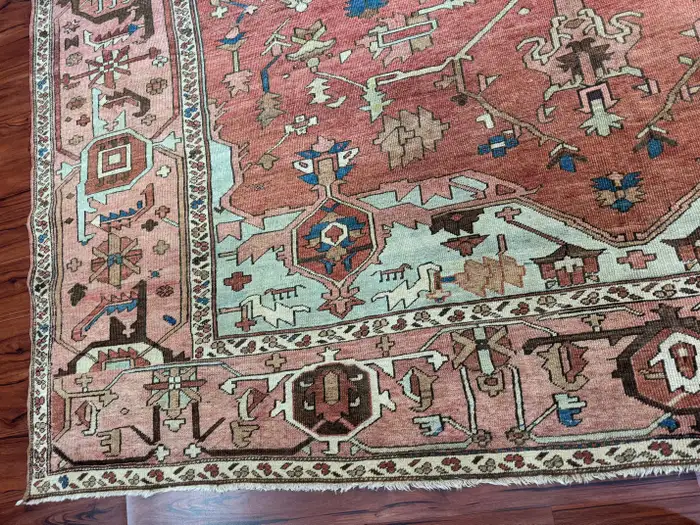 Antique Persian Heriz Serapi Rug - Image 14