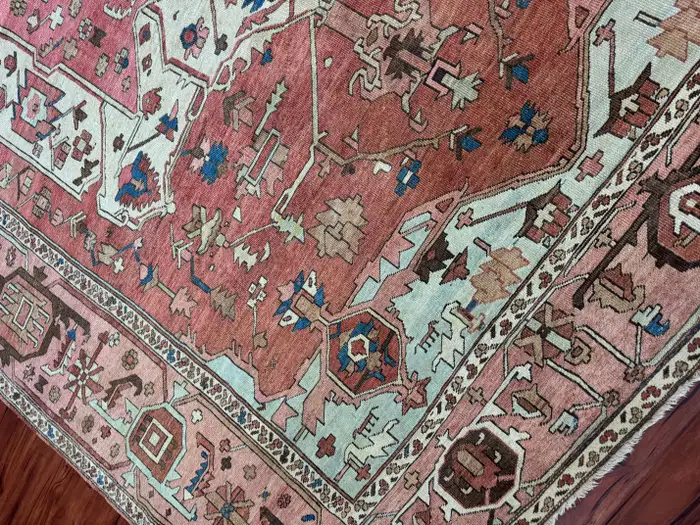 Antique Persian Heriz Serapi Rug - Image 16