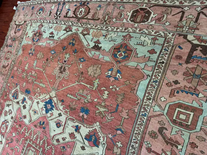 Antique Persian Heriz Serapi Rug - Image 18
