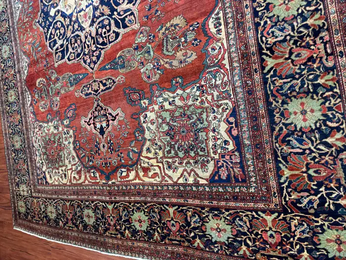 Antique Persian Sarouk Farahan - Image 2